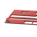 Car Carbon Fiber B Style CD Console Panel Decorative Sticker for Infiniti Q50 2014-2020, Left Drive(Red)