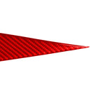 Car Carbon Fiber B Style Door Handle Panel Decorative Sticker for Infiniti Q50 2014-2020, Left Drive(Red)
