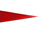Car Carbon Fiber A Style Door Handle Panel Decorative Sticker for Infiniti Q50 2014-2020, Left and Right Drive(Red)