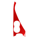 Car Carbon Fiber Water Cup Holder Panel Decorative Sticker for Infiniti Q50 2014-2020, Right Drive(Red)