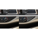 Car Carbon Fiber Air Conditioner Switch Decorative Sticker for Toyota Highlander 2014-2019, Left Drive