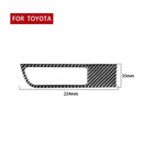 Car Carbon Fiber Driver Card Slot Panel Decorative Sticker for Toyota Highlander 2014-2019, Left Drive