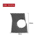Car Carbon Fiber Ignition Switch Panel Decorative Sticker for Toyota Highlander 2014-2019, Left Drive