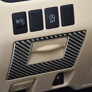 Car Carbon Fiber Driver Left Storage Cover Decorative Sticker for Toyota Highlander 2014-2019, Left Drive