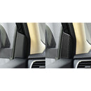 Car Carbon Fiber A-pillar Decorative Sticker for Toyota Highlander 2014-2019, Left Drive