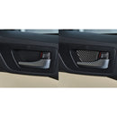 Car Carbon Fiber Inside Door Bowl Decorative Sticker for Toyota Highlander 2014-2019, Left Drive