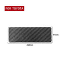 Car Carbon Fiber Steering Wheel Lower Panel Decorative Sticker for Toyota Highlander 2014-2019, Left Drive