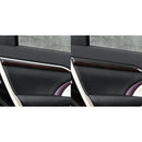 Car Carbon Fiber Door Trim Decorative Strip for Toyota Highlander 2014-2019, Left Drive