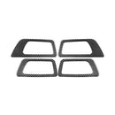 Car Carbon Fiber Inside Door Handle Panel Decorative Sticker for Toyota Highlander 2014-2019, Left Drive