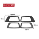 Car Carbon Fiber Inside Door Handle Panel Decorative Sticker for Toyota Highlander 2014-2019, Left Drive