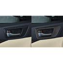Car Carbon Fiber Inside Door Handle Panel Decorative Sticker for Toyota Highlander 2014-2019, Left Drive