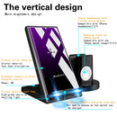 A9 10W 6 In 1 Multi-function Split Design Car Fast Charging Induction Wireless Charger (Black)