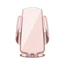 N1 Car Automatic Inductive Magnetic Suction Wireless Charger (Rose Gold)