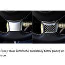 Car Carbon Fiber Steering Wheel Decorative Sticker for Subaru BRZ / Toyota 86 2017-2019, Left and Right Drive Universal
