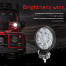 D0035 6.3W 10-30V DC 6000K 3 inch 9 LEDs Circle Offroad Truck Car Driving Light Spotlight Work Light Fog Light
