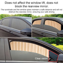 2 PCS Car Auto Sunshade Curtains Windshield Cover for the Rear Seat (Gold)