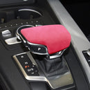 Car Suede Shift Knob Handle Cover A Version for Audi A4/S4(2017+) & A5/S5(2017+), Suitable for Left Driving(Pink)