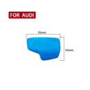 Car Suede Shift Knob Handle Cover A Version for Audi A4/S4(2017+) & A5/S5(2017+), Suitable for Left Driving(Sky Blue)