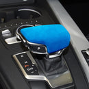 Car Suede Shift Knob Handle Cover A Version for Audi A4/S4(2017+) & A5/S5(2017+), Suitable for Left Driving(Sky Blue)