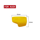 Car Suede Shift Knob Handle Cover A Version for Audi A4/S4(2017+) & A5/S5(2017+), Suitable for Left Driving(Yellow)