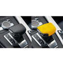 Car Suede Shift Knob Handle Cover A Version for Audi A4/S4(2017+) & A5/S5(2017+), Suitable for Left Driving(Yellow)