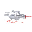 Car 6mm Aluminium Alloy Fuel Petrol One Way Non Return Check Valve