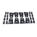 8 PCS Automotive ABS Side Door Hinge Protector Cover Trim for Jeep Wrangler JK 4 Door 2007-2017