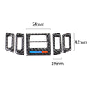 5 PCS Low Matching Carbon Fiber Car Air Outlet Decorative Sticker for BMW E90 / E92 / E93 2005-2012