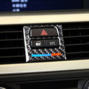 5 PCS Low Matching Carbon Fiber Car Air Outlet Decorative Sticker for BMW E90 / E92 / E93 2005-2012