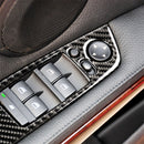 4 PCS Carbon Fiber Car Left Driving Lifting Panel Decorative Sticker with Folding for BMW E90 / 320i / 325i, Diameter: 37.8cm