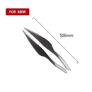1 Pairs Carbon Fiber Car Lamp Eyebrow Decorative Sticker for BMW E90 / 318i / 320i / 325i 2005-2008, Drop Glue Version