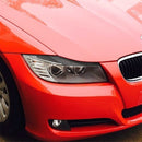 1 Pair Carbon Fiber Car Lamp Eyebrow Decorative Sticker for BMW E90 / 318i / 320i / 325i 2009-2012
