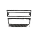Carbon Fiber Car Central Control CD Panel Decorative Sticker for BMW E90 / E92 2005-2012, Non Navigation without Hole
