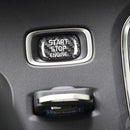 Car Carbon Fiber Engine Start Button Decorative Cover Trim for Volvo V40 2013-2019 (Black)