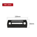 Car Carbon Fiber CD Panel Decorative Sticker for Lexus NX200 / 200t / 300h 2014-2021, Left and Right Drive Universal