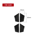 Car Carbon Fiber Inner Door Bowl Decorative Sticker for Audi A6 S6 C7 A7 S7 4G8 2012-2018, Left and Right Drive Universal