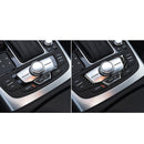 Car Carbon Fiber Multimedia Panel Decorative Sticker for Audi A6 S6 C7 A7 S7 4G8 2012-2018, Left and Right Drive Universal
