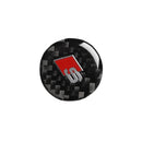 Car Carbon Fiber Multimedia Knob Decorative Sticker for Audi A6 S6 C7 A7 S7 4G8 2012-2018, Left and Right Drive Universal