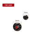 Car Carbon Fiber Multimedia Knob Decorative Sticker for Audi A6 S6 C7 A7 S7 4G8 2012-2018, Left and Right Drive Universal
