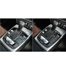 Car Carbon Fiber One-button Start Panel Decorative Sticker for Audi A6 S6 C7 A7 S7 4G8 2012-2018, Right Drive