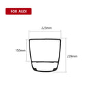Car Carbon Fiber Gear Shift Panel Decorative Sticker for Audi A6 S6 C7 A7 S7 4G8 2012-2018, Left and Right Drive Universal