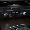 Car Carbon Fiber Air Conditioning Button Decorative Sticker for Audi A6 S6 C7 A7 S7 4G8 2012-2018, Left and Right Drive Universal