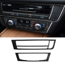 Car Carbon Fiber Air Conditioning CD Panel Decorative Sticker for Audi A6 S6 C7 A7 S7 4G8 2012-2018, Right Drive