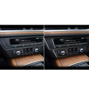 Car Carbon Fiber Air Conditioning CD Panel Decorative Sticker for Audi A6 S6 C7 A7 S7 4G8 2012-2018, Left Drive