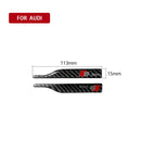 Car Carbon Fiber S Line Pattern Rearview Mirror Anti-collision Sticker for Audi TT, Left and Right Drive Universal