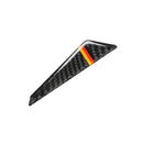 Car Carbon Fiber German Flag Pattern Anti-collision Sticker for Audi TT, Left and Right Drive Universal