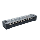 5 PCS Car 10-way TB-1510 Dual Row Power Terminal Connector + 10-position Connection Strip with Cover