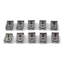 100 PCS B Nut Kit Spire Clips Zinc Speed Fasteners Lug Nuts