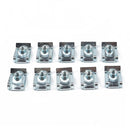 100 PCS B Nut Kit Spire Clips Zinc Speed Fasteners Lug Nuts