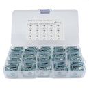 60 PCS B Nut Kit Spire Clips M8 Zinc Speed Fasteners Lug Nuts